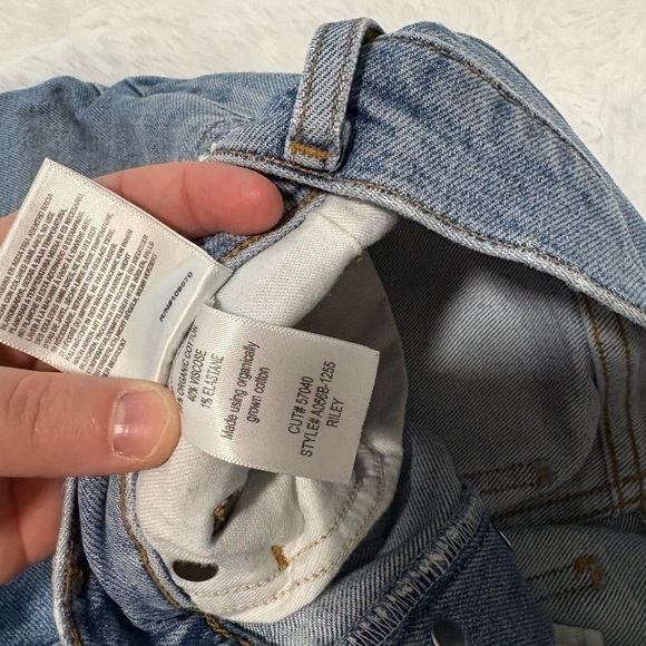 Agolde Riley High Rise Straight Crop in Whiplash 28 - Picture 3 of 6